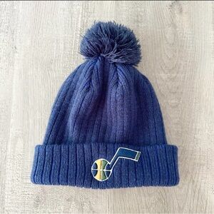 Utah Jazz New Era men’s navy blue stocking cap in good-hardly worn condition